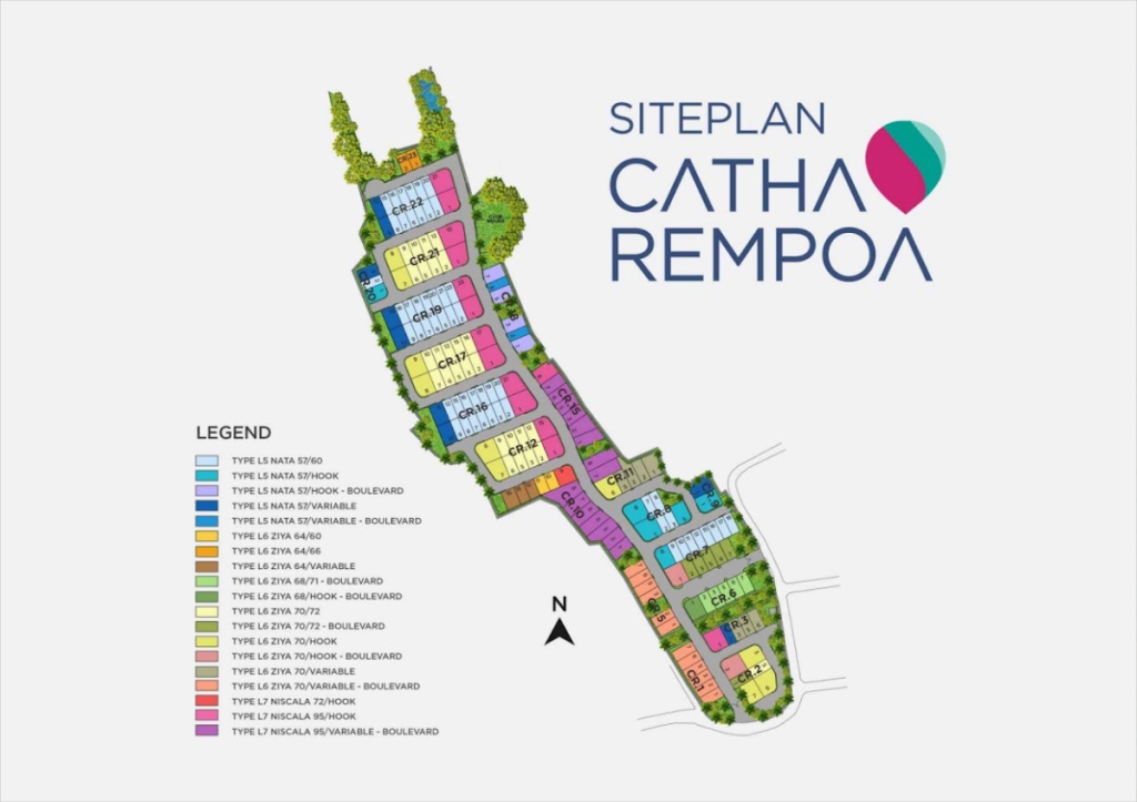 Siteplan Catha Rempoa Bintaro 