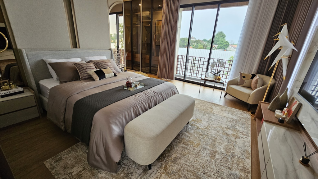 master bedroom show unit aralia bintaro