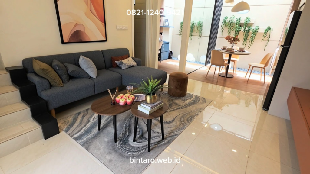 living room show unit discovery riviera aira tipe 5