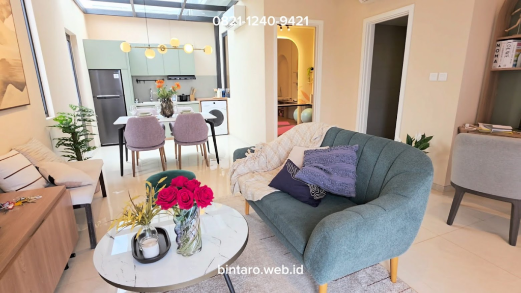 living room show unit discovery riviera aira tipe 6