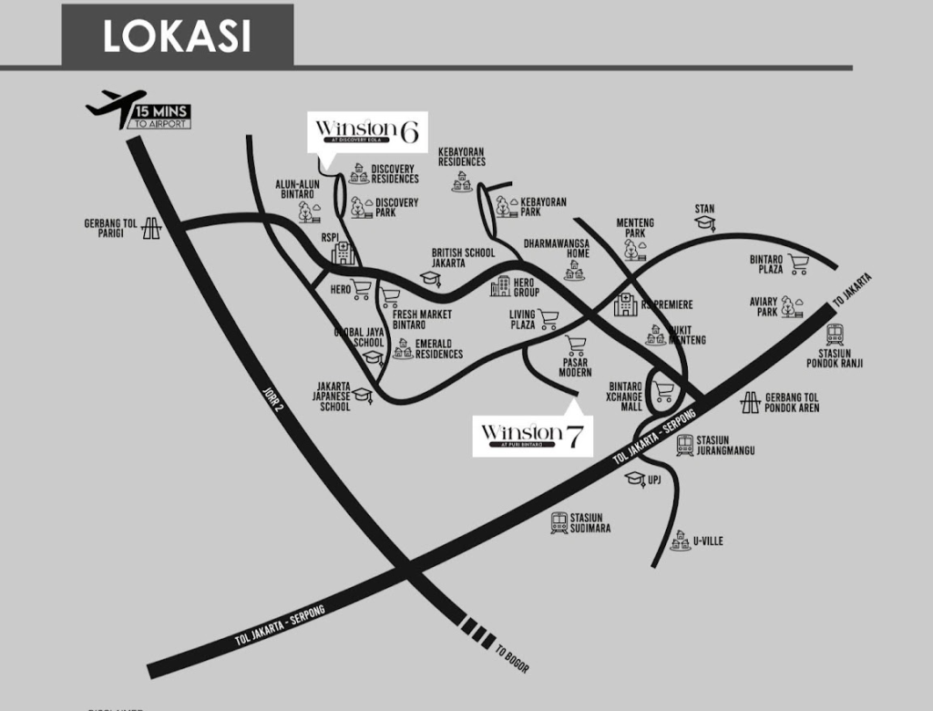 lokasi winston at discovery bintaro