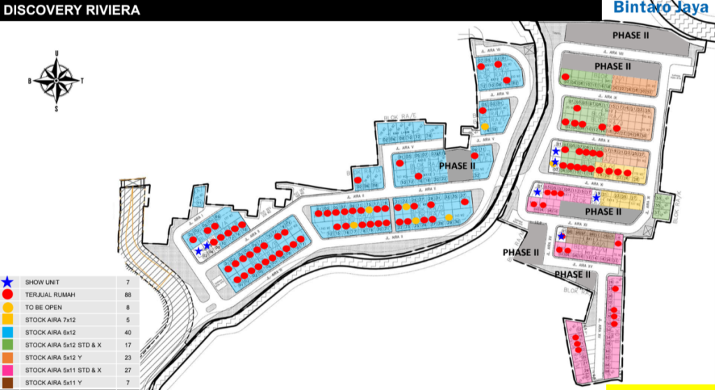 siteplan kavling riviera bintaro dan update stock discovery riviera bintaro Juli 2026