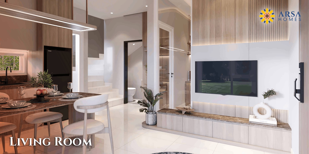 Arsa Homes Cirendeu tampilan interior living room
