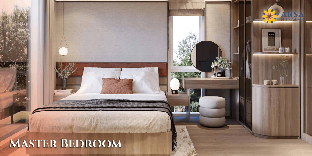 Arsa Homes Cirendeu tampilan interior master bedroom